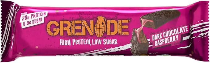 Grenade High Protein Bar - Dark Chocolate Raspberry, 12 x 60 g