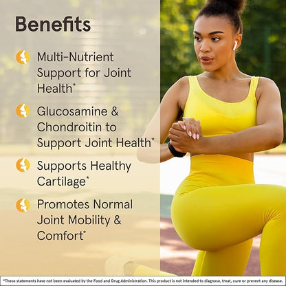 Jarrow Formulas Glucosamine, Chondroitin, and MSM Capsules; Joint Support Supplement with Vitamin C and Manganese, Bone & Joint Health, 120 Capsules, 30 Day Supply