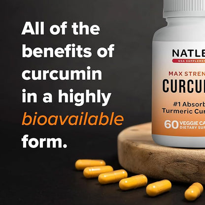 Theracurmin Turmeric Curcumin Supplement, 60 Count, High Absorption Turmeric & Curcumin -Joint Support Supplement - 42.6X More Bioavailablity
