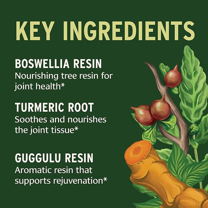 Banyan Botanicals Organic Joint Support–Advanced Mobility & Flexibility Supplement with Boswellia,Guggulu Resin & Turmeric–Natural Lubrication for Cartilage, Bones & Muscles-90 Tablets-USDA Organic