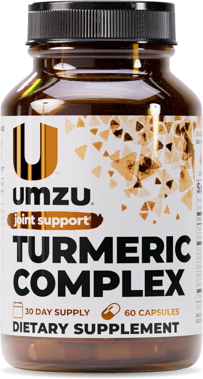 UMZU Turmeric Curcumin Supplement, (30 Day Supply) – Bromelain Boswellia & BioPerine Black Pepper Blend – Turmeric Supplement for Joint Support & Immune Support Daily Wellness Support System
