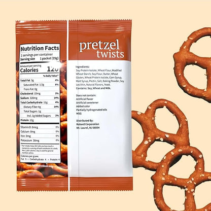 NutriWise – Pretzel Protein Twists | 7/Bags | Weight Loss, Diet, Keto Friendly, Hunger Control, Healthy Snack | Low Fat, Low Carb, Low Calorie