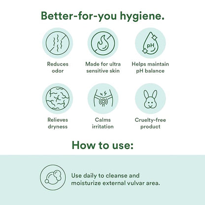 Good Clean Love Ultra Sensitive Foaming pH-Balanced Feminine Wash, Gentle Vaginal Cleanser for Women with Natural Ingredients, Water-Based, Soothing Intimate Feminine Care, 5 Oz (2-Pack)