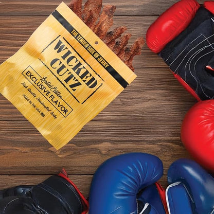 Cinnamon Roll Bacon Jerky, Protein Per Bag, Tender & Easy to Chew Fully Cooked Bacon, USA Made, High Protein Snacks (2 Bags)