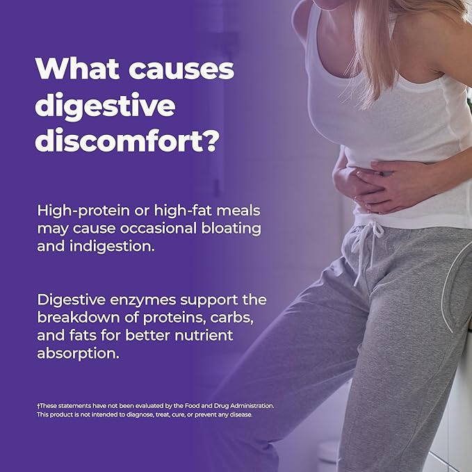 Pancreatic Digestive Enzymes 10,000 Lipase USP Units – High-Potency Pancreatic Digestive Enzyme Supplement for Gas, Bloating & Indigestion Relief– Gut Health & Nutrient Absorption– 50 Capsules