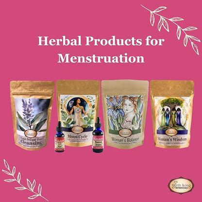 Birth Song Botanicals Menstrual Harmony Tincture, Liquid Herbal Supplement to Support The Menstrual Cycle, Naturally Supports Hormone Balance and Menstruation 2oz Bottle
