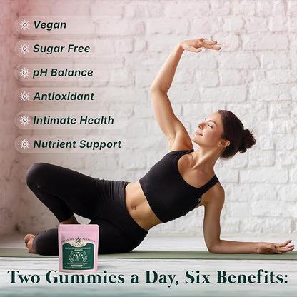 Premium Feminine Balance Gummies for Women - Hawaiian Pineapple Gummies for Women PH Balance Wellness, Immune Support, Vegan Daily Supplement for Odor and Flora Health , 60 Counts - 30 Servings