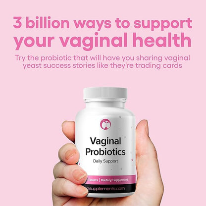 Natural Foundation Supplements Vaginal Probiotics Supplement Supports PH Balance & Intimate Flora 240 Tablets 3 Billion CFU (240, Vaginal Probiotics)