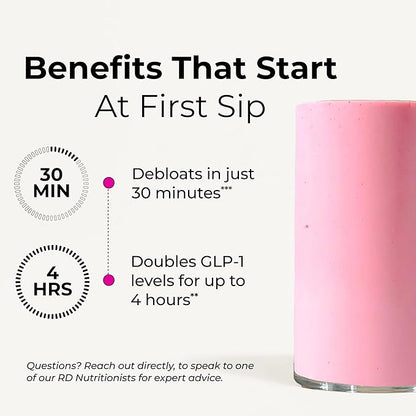 HUM Flatter Me Fiber Supplement for Women & Men, Prebiotics & Digestive Enzymes to Support Weight & Bloating, Digestive & Gut Health, Fiber Powder Drink Mix - 10 Servings (Unflavored)