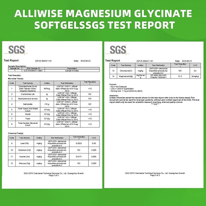 Magnesium Glycinate Supplement 500mg, High Absorption Dietary Supplement Softgels for Sleep, Muscle, Heart Support, Gluten Free, Non GMO, 180 Capsules, 90 Day Supply