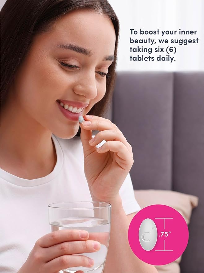 NeoCell Collagen Peptides | 250 Tablets | with Vitamin C | Grassfed Supplement | Hair, Skin, & Nails | for Women and Men