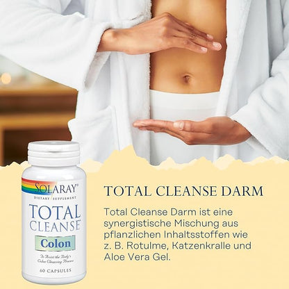 SOLARAY Total Cleanse Colon, Veg Cap (Btl-Plastic) | 60 Count
