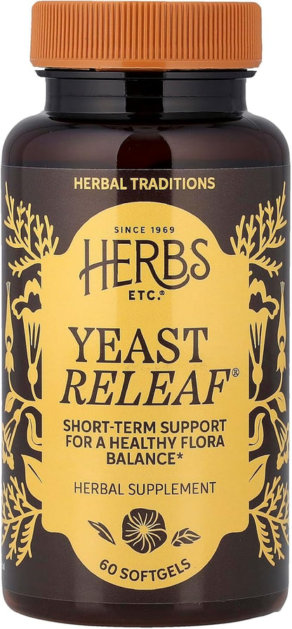 Herbs Etc. Yeast ReLeaf® Softgels 60 ct
