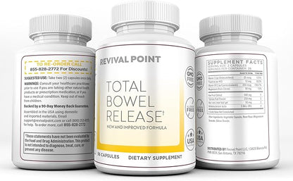 Total Bowel Release - Bloating Relief for Women & Men - 6 Bottles