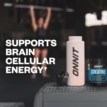 ONNIT Creatine Monohydrate Powder – Unflavored, 90-Serving Value Size – Supports Strength, Lean Muscle, and Brain Energy† – Keto Friendly, No Fillers, 90 Servings, 15.29 oz