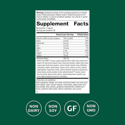 Standard Process Livaplex - Whole Food Bowel, Digestion and Digestive Health, Liver Health and Gallbladder Support with Spanish Black Radish, Betaine Hydrochloride, and Organic Carrot - 90 Capsules