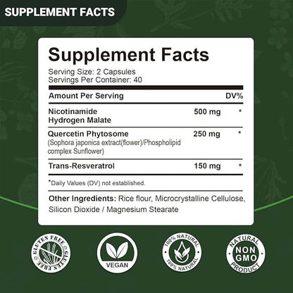 Airboy Liposomal Nicotinamide Riboside 900 mg, NAD Supplement with Resveratrol,NMN Alternative NAD Booster Support Anti-Aging, Energy, Focus - 80 Capsulesx 4 Pack