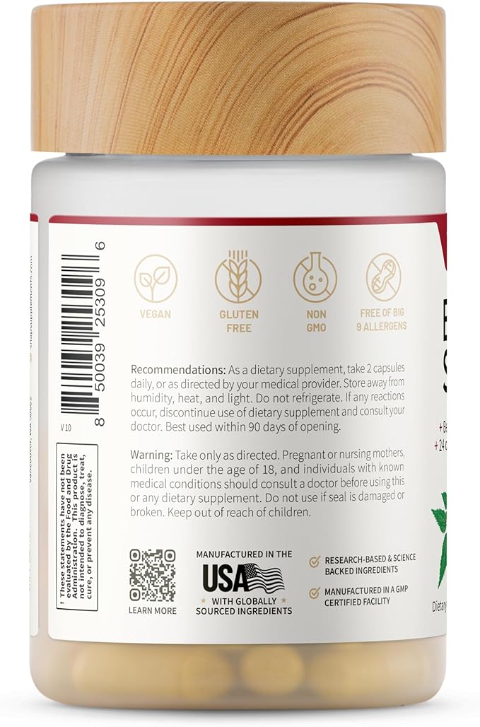 Snap Supplements Blood Sugar Blend with Berberine, CoQ10, Cinnamon, and Gymnema to Support Already Healthy Blood Sugar, Metabolic Health and Energy, Sugar Free, 60 Capsules 3-Pack (Packaging May Vary)