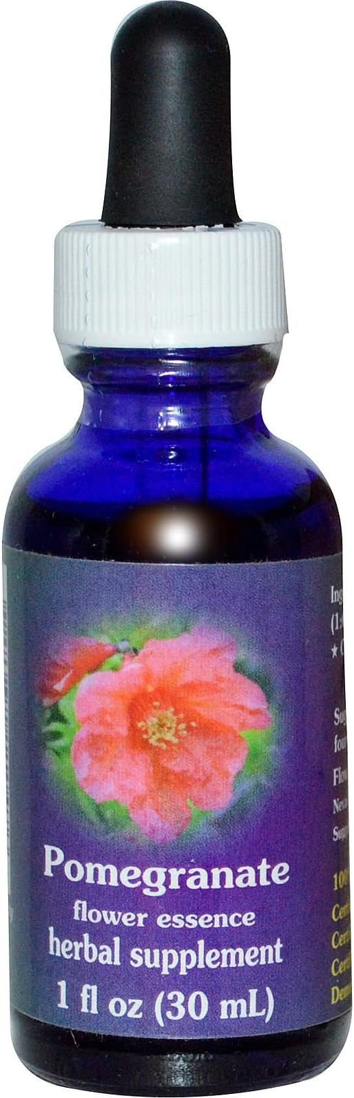 Flower Essence Services Dropper Herbal Supplements, Pomegranate, 1 Ounce