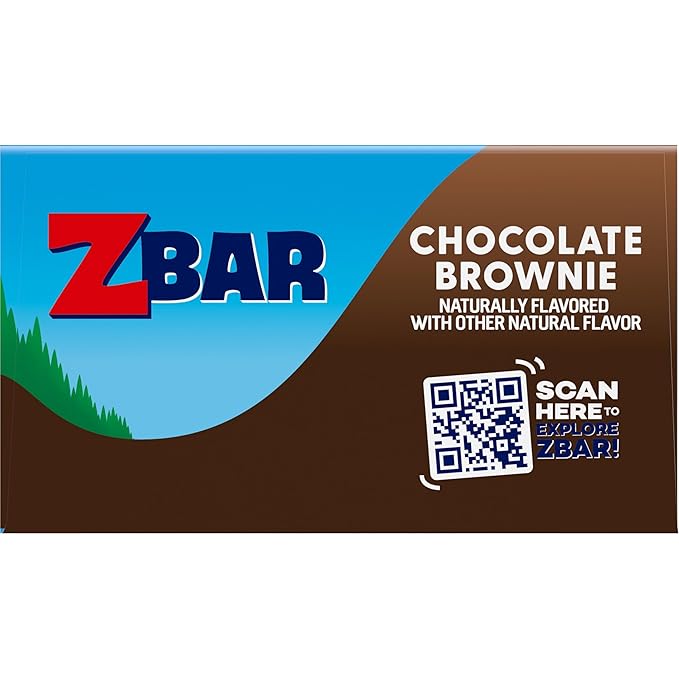Zbar - Chocolate Brownie - Soft-Baked Energy Snack Bars - Non-GMO - 11g Whole Grains - USDA Organic Granola Bars (18 Pack)