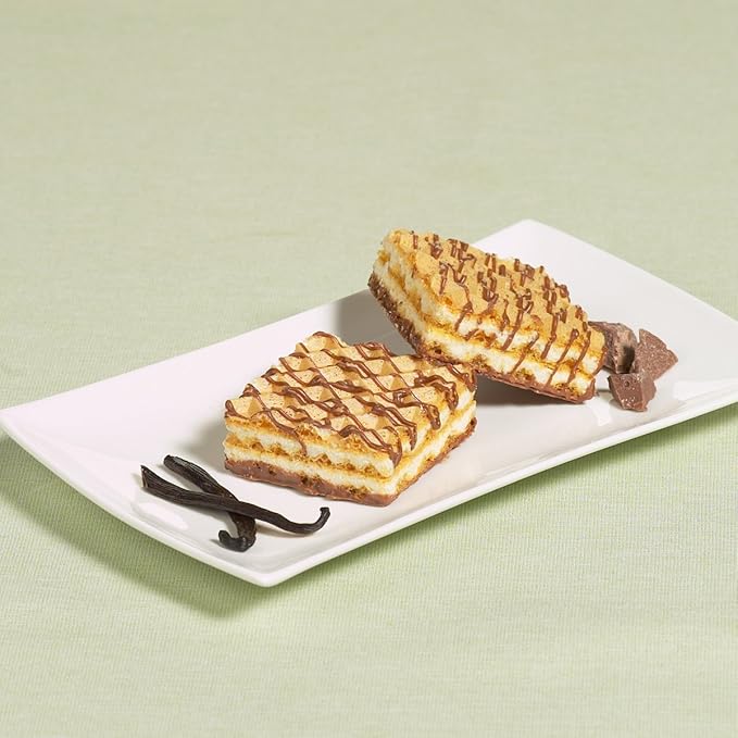 Proti-Thin High Protein Vanilla Wafer Squares, Low Sugar, Low Carb, Aspartame Free, Diet Wafer Bars, Healthy Snack, 5 Servings, 2 Wafers per Serving