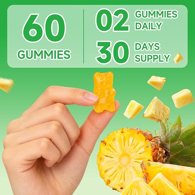 L-Methylfolate Gummies 15mg, Methylfolate Supplement, Folate Supplement for Support Mood, Brain Health, Immune System, Sugar Free, Pineapple Flavor, 120 Count