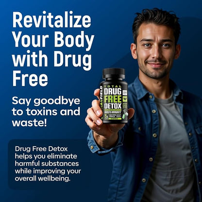 Detox and Liver Cleanse - USA Made - 5-Days Natural Toxins Remove – Best Pills to Pass Test - Premium Detox Supplement - 30 Capsules