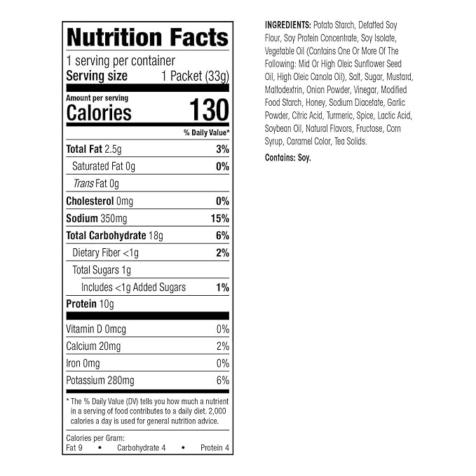 WonderSlim Protein Snack Chips, Honey Mustard, Low Fat & Gluten Free (10ct)