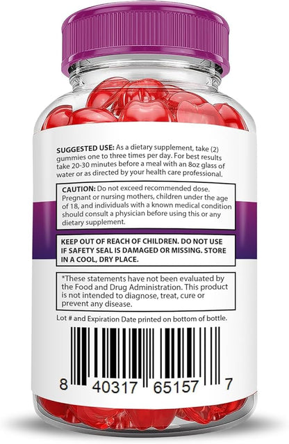 Justified Laboratories (2 Pack Fast Ripped Keto ACV Apple Cider Vinegar Formulated with Pomegranate Beet Juice Powder B12 Vegan Non GMO 120 Gummies