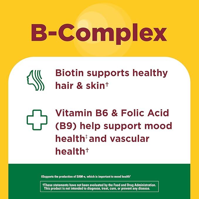 Nature Made Vitamin B Complex Gummies, 5 B Vitamins for Energy and Brain Support, 60 Pectin Based Gummies, 60 Day Supply