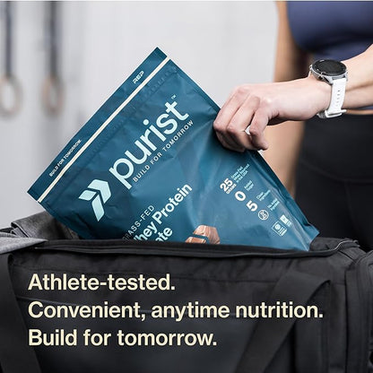 PURIST REP Whey Protein Powder, Premium Vanilla Grassfed Isolate,Workout Recovery, Keto Friendly, Clean Nutrition Meal Replacement, Promotes Lean Muscle, Sugar and Gluten-Free Women Men, 2 Lb