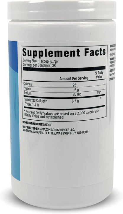 Amazon Basics Collagen Peptides Type 1 & 3 Powder, 9 oz 38 Servings