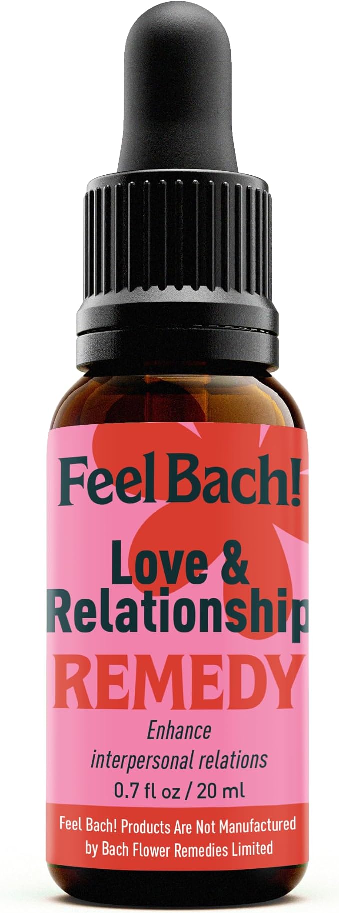 Feel Bach! Love & Relationship Remedy - Natural Homeopathic Flower Essences to Enhance Interpersonal Relations - Feel More Open - Vegan, Gluten & Sugar-Free, Non-Habit Forming, 20ml (0.7 fl oz)