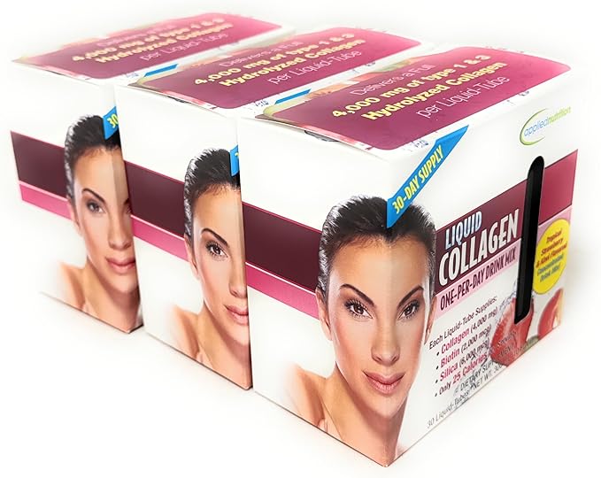 Liquid Collagen Skin Revitalization, Special 3 Pack ptc( 90 Count Total )