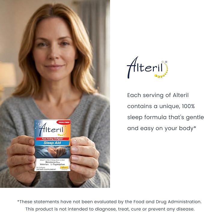 Alteril Natural Sleep Aid Soft Gel 60ct