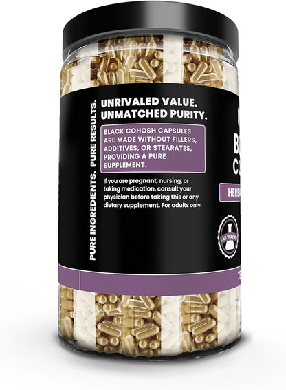 Pure Original Ingredients Black Cohosh (730 Capsules) No Magnesium Or Rice Fillers, Always Pure, Lab Verified