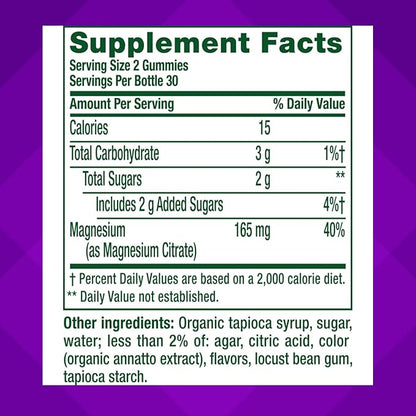 vitafusion Magnesium Gummy Supplement, Bring Calm to Your Vitamin Routine, Tropical Citrus Flavor, 60 Gummies, (Pack of 2)