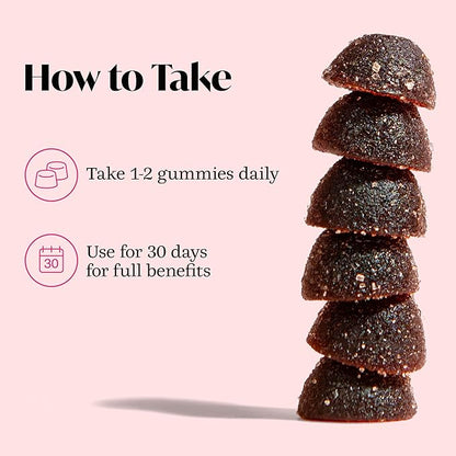 Winged Wellness Happy Her Mood Gummies - Daily Mood Enhancer Support Supplement for Women - Vitamin D with Saffron, Lemon Balm, & Lions Mane Mushrooms for Balance & Calming Relief - 50 Vegan Gummies