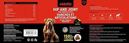 ZENO Glucosamine HCL & Hip and Joint Chews for Dogs - 150 pcs - Advanced Hip and Joint Support for Senior Dogs - with MSM & Green Lipped Mussel - Beef