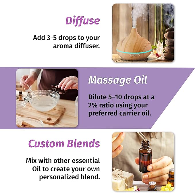 Deve Herbes Pure Lavender Essential Oil (Lavandula angustifolia) Steam Distilled 10ml (0.33 oz)
