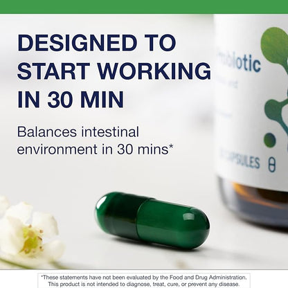 Metagenics UltraFlora Spectrum - Shelf-Stable Probiotic for Gut & Digestive Wellness, Healthy Microbiome & Flora Support* - Non-GMO & Gluten-Free - 1-Month Supply - 30 Capsules