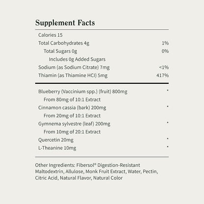 Snap Supplements Blood Sugar Gummies, Support Already Healthy Blood Sugar Levels, Cinnamon Bark and Blueberry Fruit Extract, Green Apple Flavor, 60 Gummies