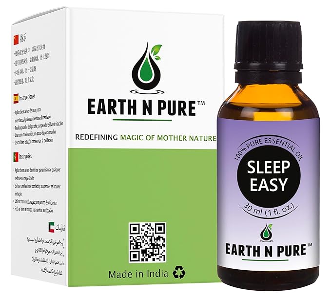 Earth N Pure Essential Oil Blend for Sleep Easy with Glass Dropper 30 ml