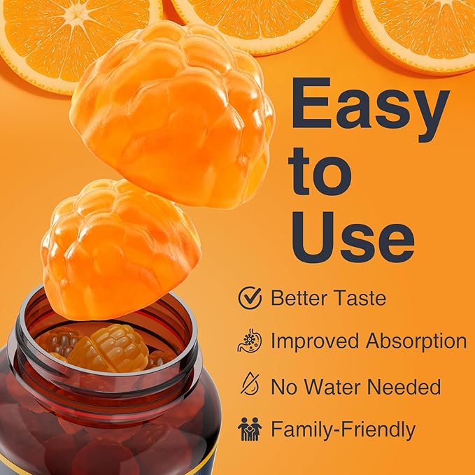 ZEBORA CoQ10 200mg Gummies, Coenzyme Q10 for Heart & Immune Health Support, Powerful Antioxidant, Boosts Energy, Natural Orange Flavor, Non-GMO, 90 Gummies