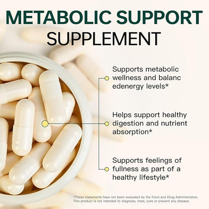 GLP-1 Supplement Support - GLP-1 Support Complex & GLP Activate Natural Formula for Metabolic Balance, Supports a Healthy Lifestyle and Fitness Goals - 90 Capsules