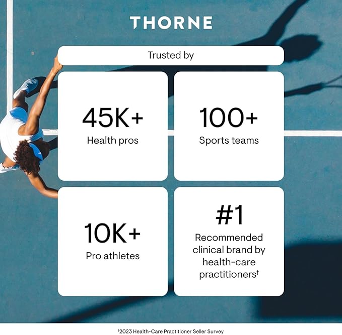 THORNE Creatine - Micronized Creatine Monohydrate Powder - Support for Muscles & Cognitive Function* - for Women & Men - Unflavored - NSF Certified for Sport - 5 g per Serving - 180 Servings
