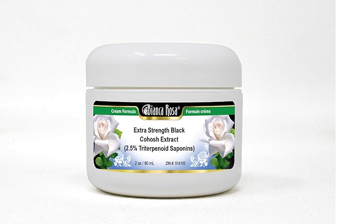 Bianca Rosa Extra Strength Black Cohosh Extract (2.5% Triterpenoid Saponins) Cream (2 oz, ZIN: 514103) - 2 Pack