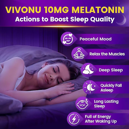 Melatonin Gummies 10mg, 9-in-1 Natural Herbal Sleep Aids for Adults, Sleep Gummies with Magnesium Glycinate, Valerian Root, L-Theanine and Vitamin B6, etc, 45 days supply, Non GMO, Berry Flavored