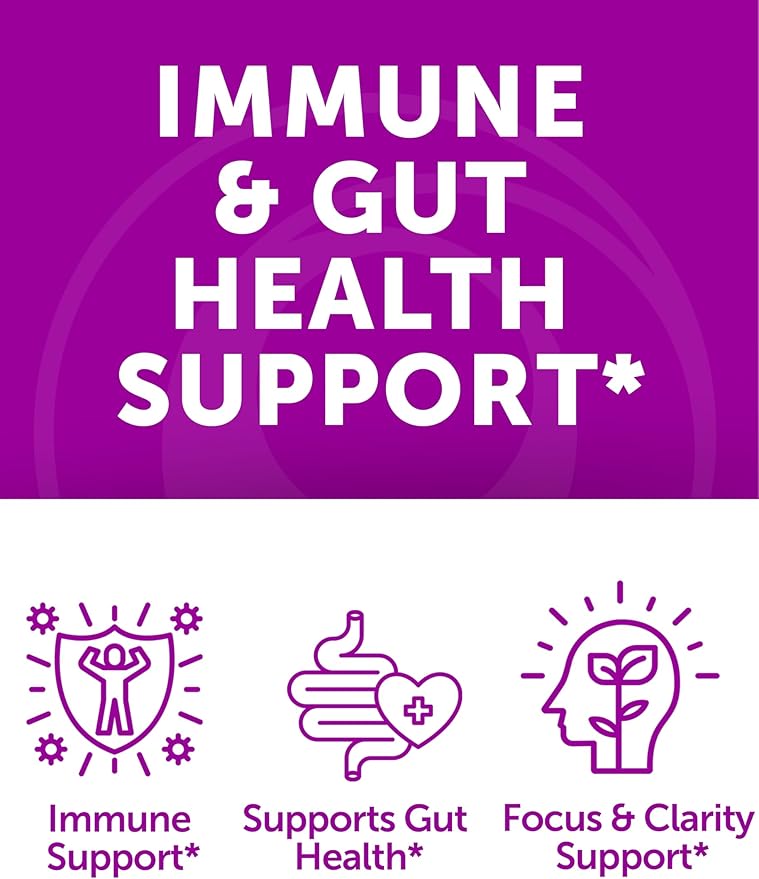 Lunakai USA Made Irish Sea Moss Gummies with Ashwagandha & Elderberry – Delicious Daily Immune & Stress Support Supplement for Men & Women, 60ct