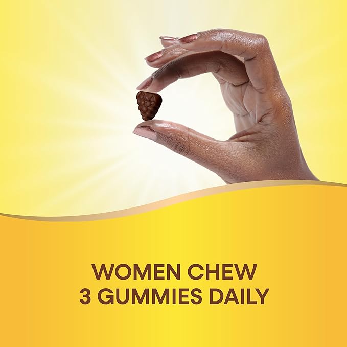 Nature's Way Alive! Women's 50+ Premium Gummy Multivitamin Supplement, Supports Heart, Brain & Bones*,B-Vitamins,Vegetarian,Grape&Cherry Flavored Gummy Vitamins,75 Gummies Packaging Vary,(Pack of 2)